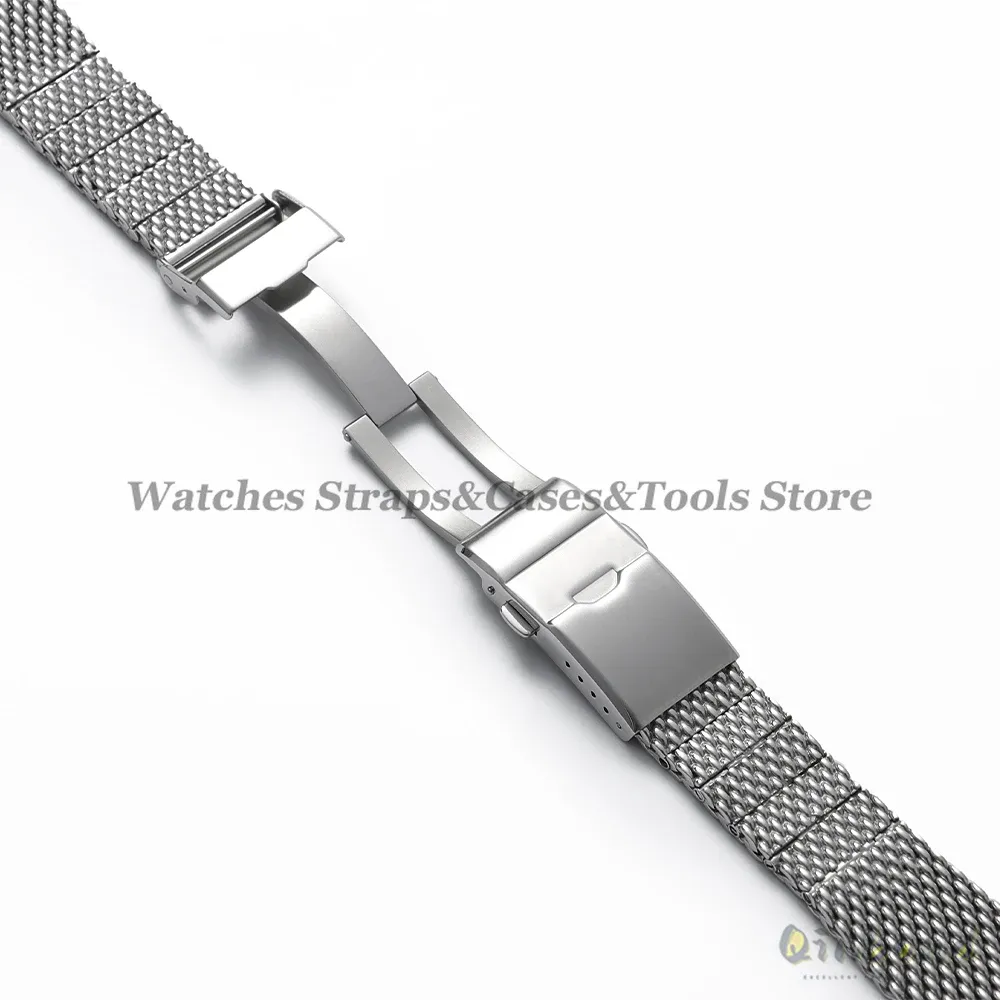 Boucle de montre acier inoxydable 16 à 18 mm pour Seiko