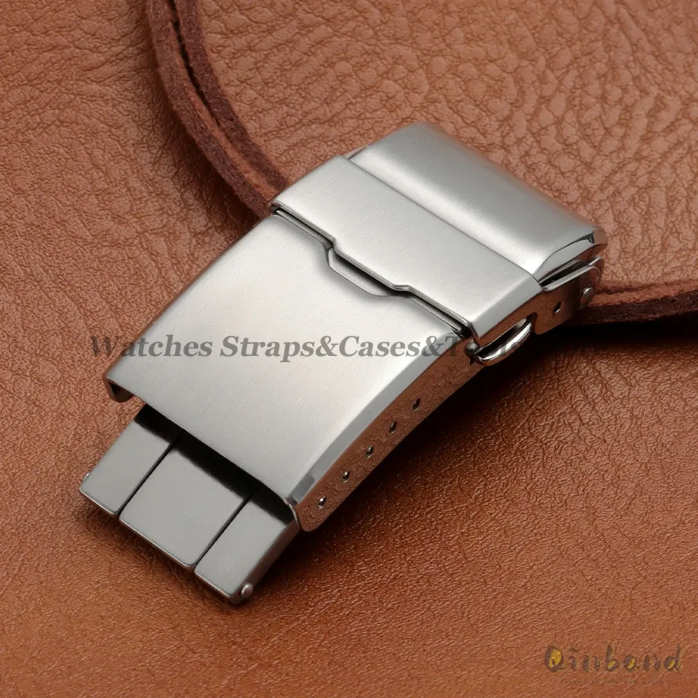 Boucle de montre acier inoxydable 16 à 18 mm pour Seiko