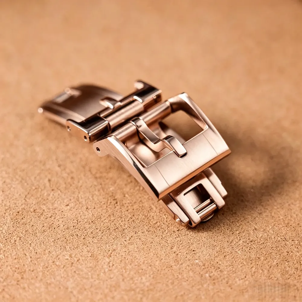 Boucle de montre acier inoxydable 16 à 20 mm déployante