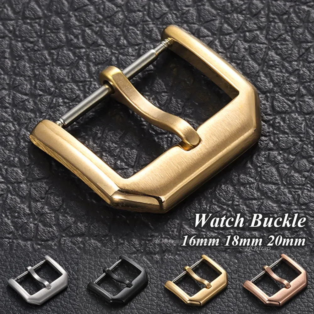 Boucle de montre acier inoxydable 16 à 20 mm mat ou poli