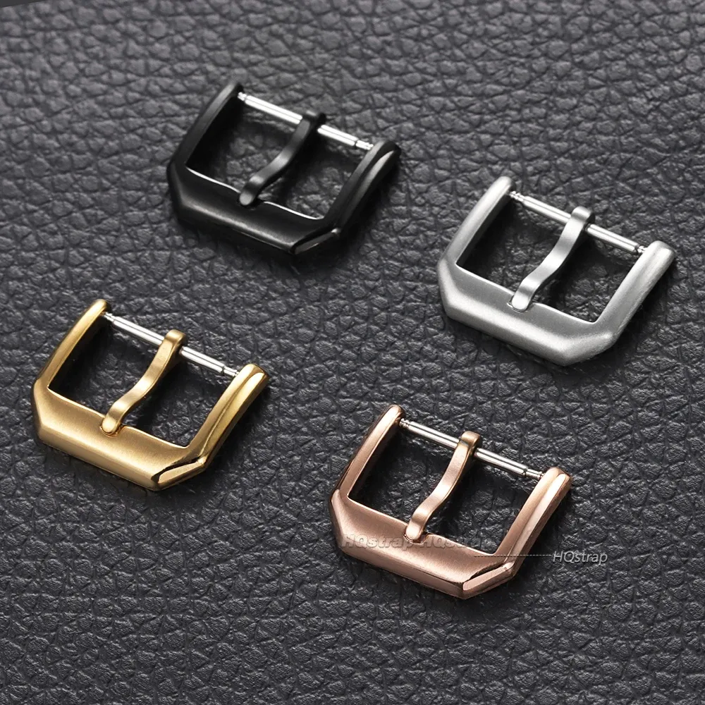 Boucle de montre acier inoxydable 16 à 20 mm mat ou poli