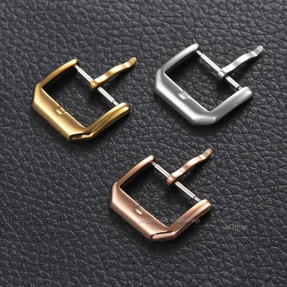 Boucle de montre acier inoxydable 16 à 20 mm mat ou poli
