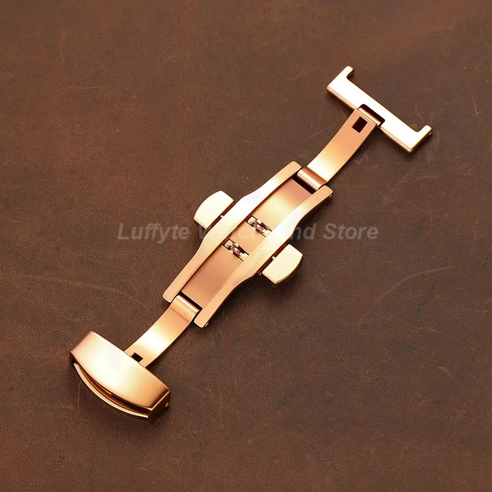 Boucle de montre acier inoxydable 16 à 22 mm papillon