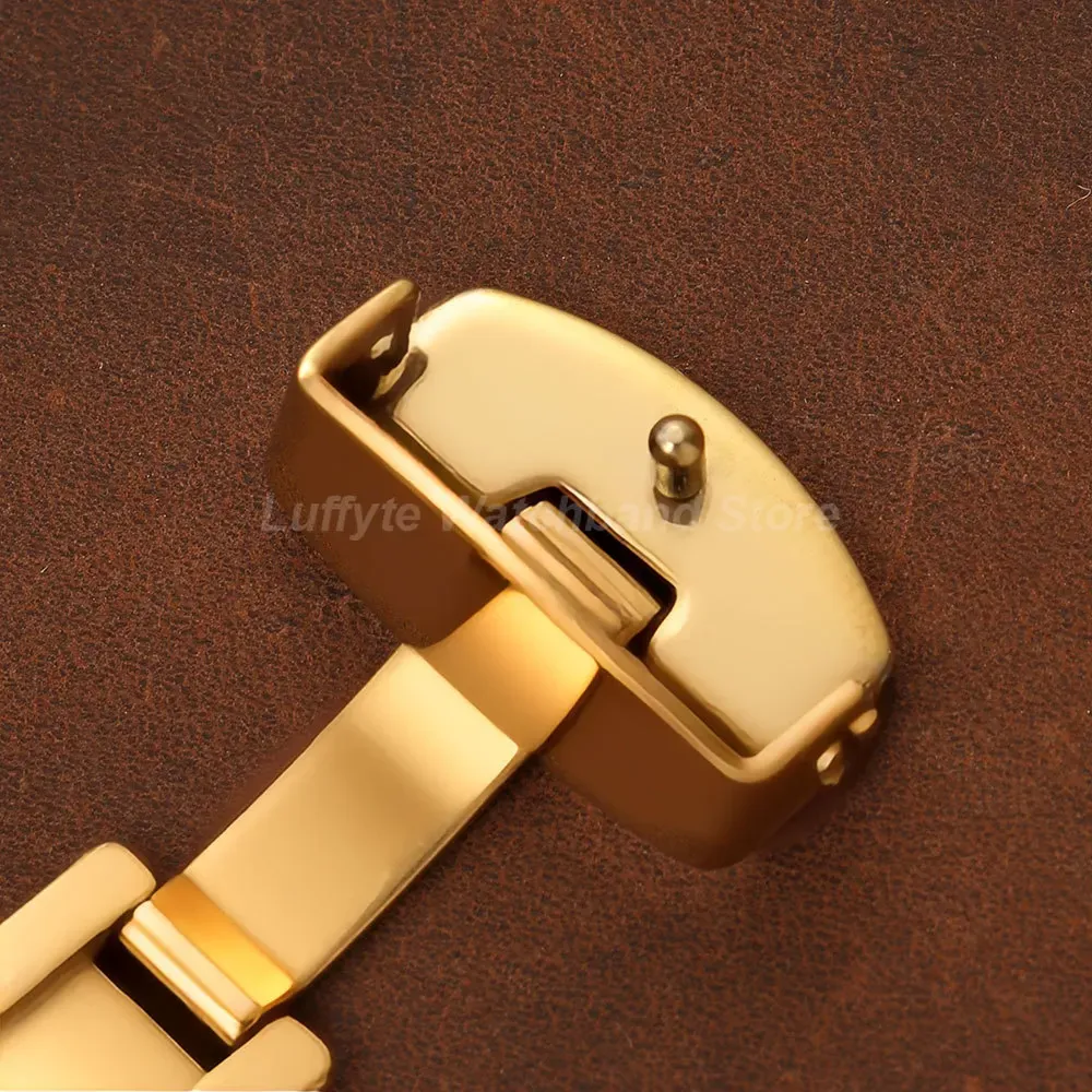 Boucle de montre acier inoxydable 16 à 22 mm papillon