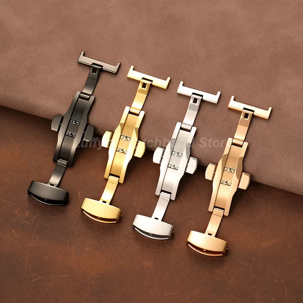 Boucle de montre acier inoxydable 16 à 22 mm papillon