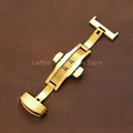 Boucle de montre acier inoxydable 16 à 22 mm papillon – Couleur Gold