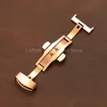 Boucle de montre acier inoxydable 16 à 22 mm papillon – Couleur Rose Gold