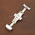 Boucle de montre acier inoxydable 16 à 22 mm papillon – Couleur Silvery