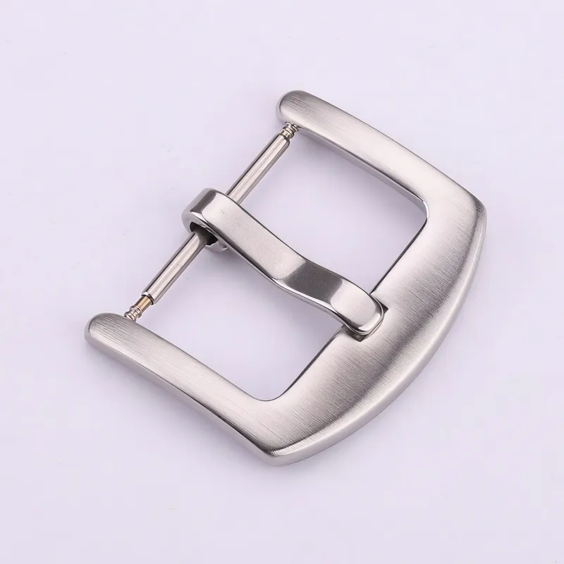 Boucle de montre acier inoxydable 16 à 24 mm à goupille