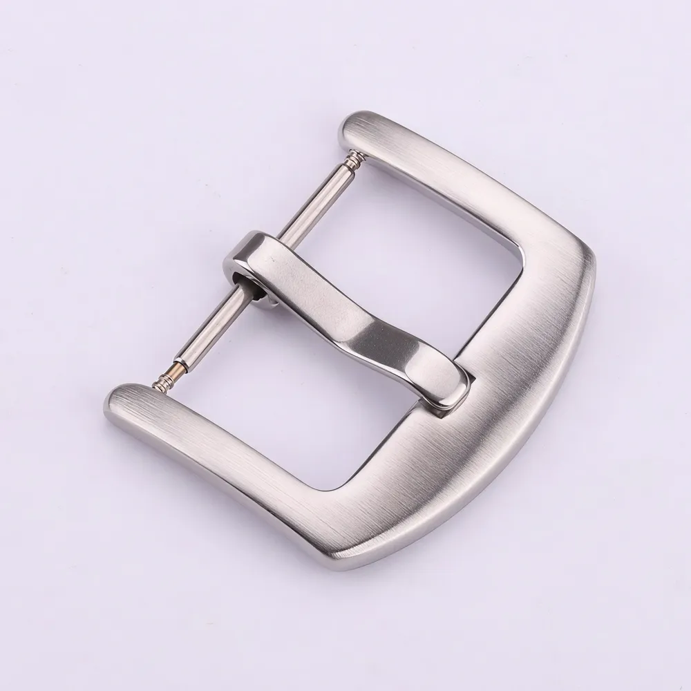 Boucle de montre acier inoxydable 16 à 24 mm à goupille