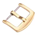 Boucle de montre acier inoxydable 16 à 24 mm à goupille – Couleur Gold Brushed