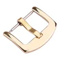 Boucle de montre acier inoxydable 16 à 24 mm à goupille – Couleur Gold Polished
