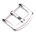 Boucle de montre acier inoxydable 16 à 24 mm à goupille – Couleur Silver Polished
