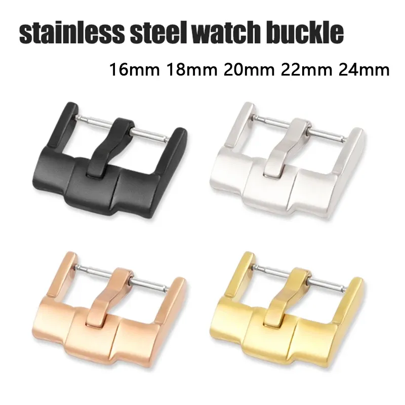 Boucle de montre acier inoxydable 16 à 24 mm ardillon