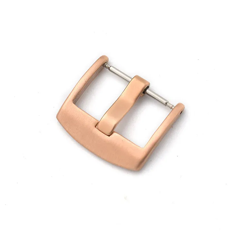 Boucle de montre acier inoxydable 16 à 24 mm brossée