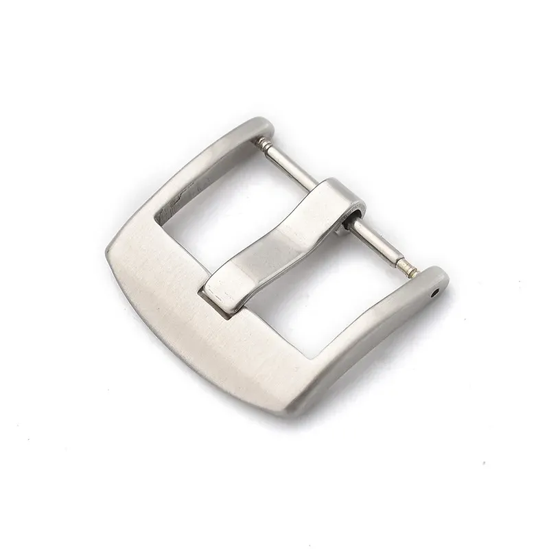 Boucle de montre acier inoxydable 16 à 24 mm brossée