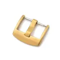 Boucle de montre acier inoxydable 16 à 24 mm brossée – Couleur Gold-18mm