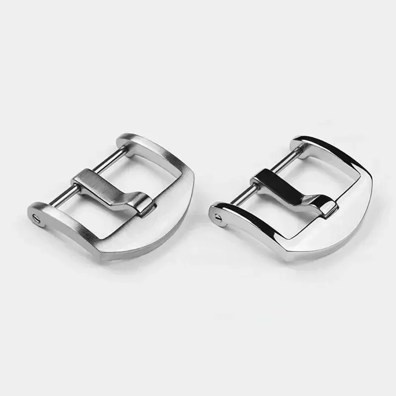 Boucle de montre acier inoxydable 18 à 22 mm mat ou poli