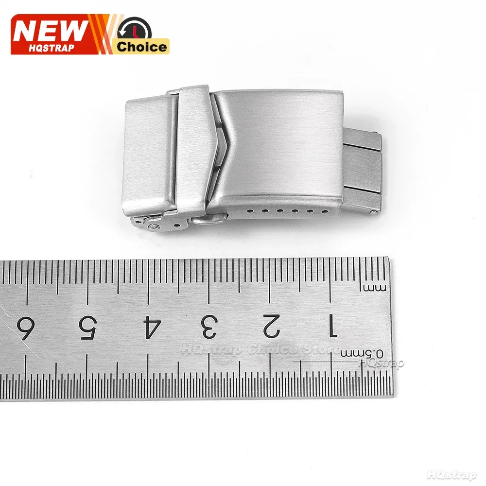 Boucle de montre acier inoxydable 18 à 22 mm pliante