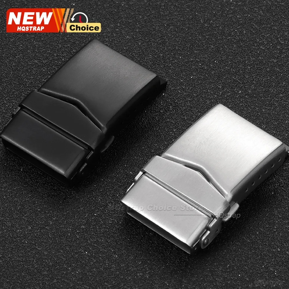 Boucle de montre acier inoxydable 18 à 22 mm pliante
