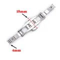 Boucle de montre acier inoxydable 4 à 6 mm double poussoir – Couleur 4x15mm