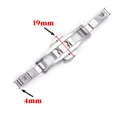 Boucle de montre acier inoxydable 4 à 6 mm double poussoir – Couleur 4x19mm