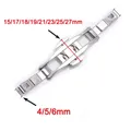 Boucle de montre acier inoxydable 4 à 6 mm double poussoir – 6