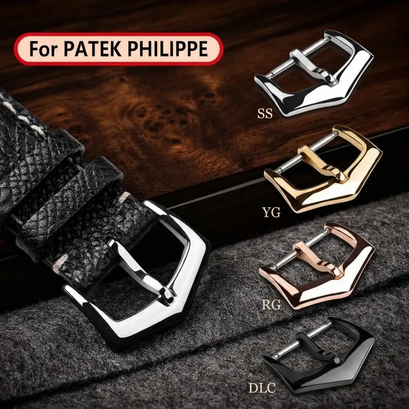 Boucle de montre métallique 16 à 18 mm acier inoxydable