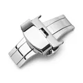 Boucle de montre papillon acier 16 à 22 mm poli ou mat – Couleur 16mm-steel