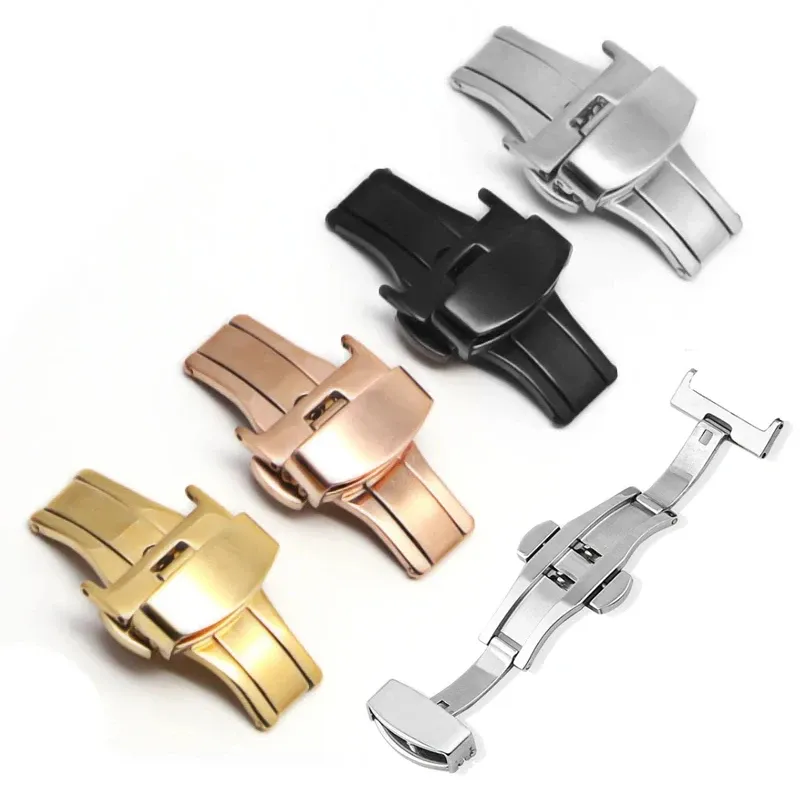 Boucle de montre papillon acier 16 à 22 mm poli ou mat