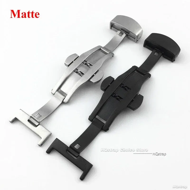 Boucle de montre papillon acier 16 à 22 mm poli ou mat