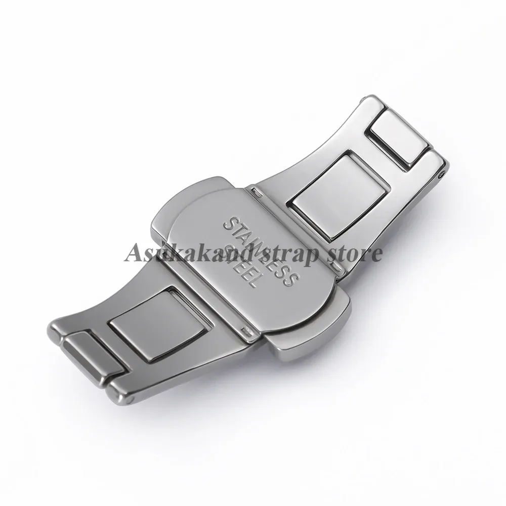 Boucle de montre papillon acier 4 à 6 mm double clic