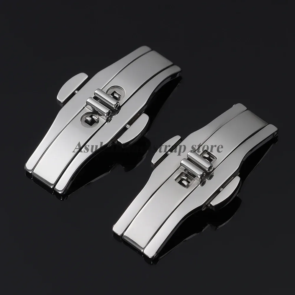 Boucle de montre papillon acier 4 à 6 mm double clic