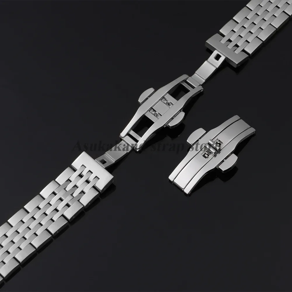 Boucle de montre papillon acier 4 à 6 mm double clic