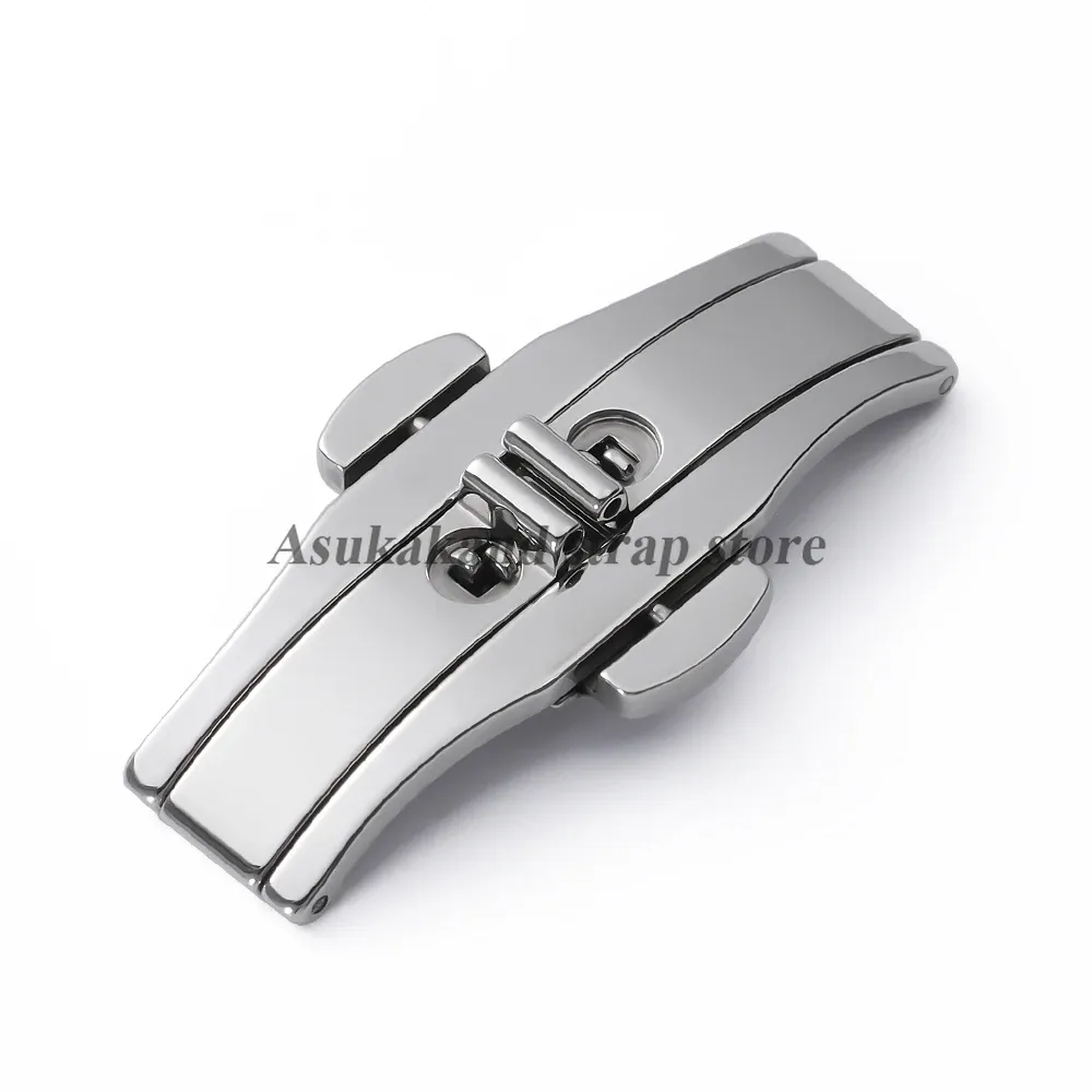 Boucle de montre papillon acier 4 à 6 mm double clic