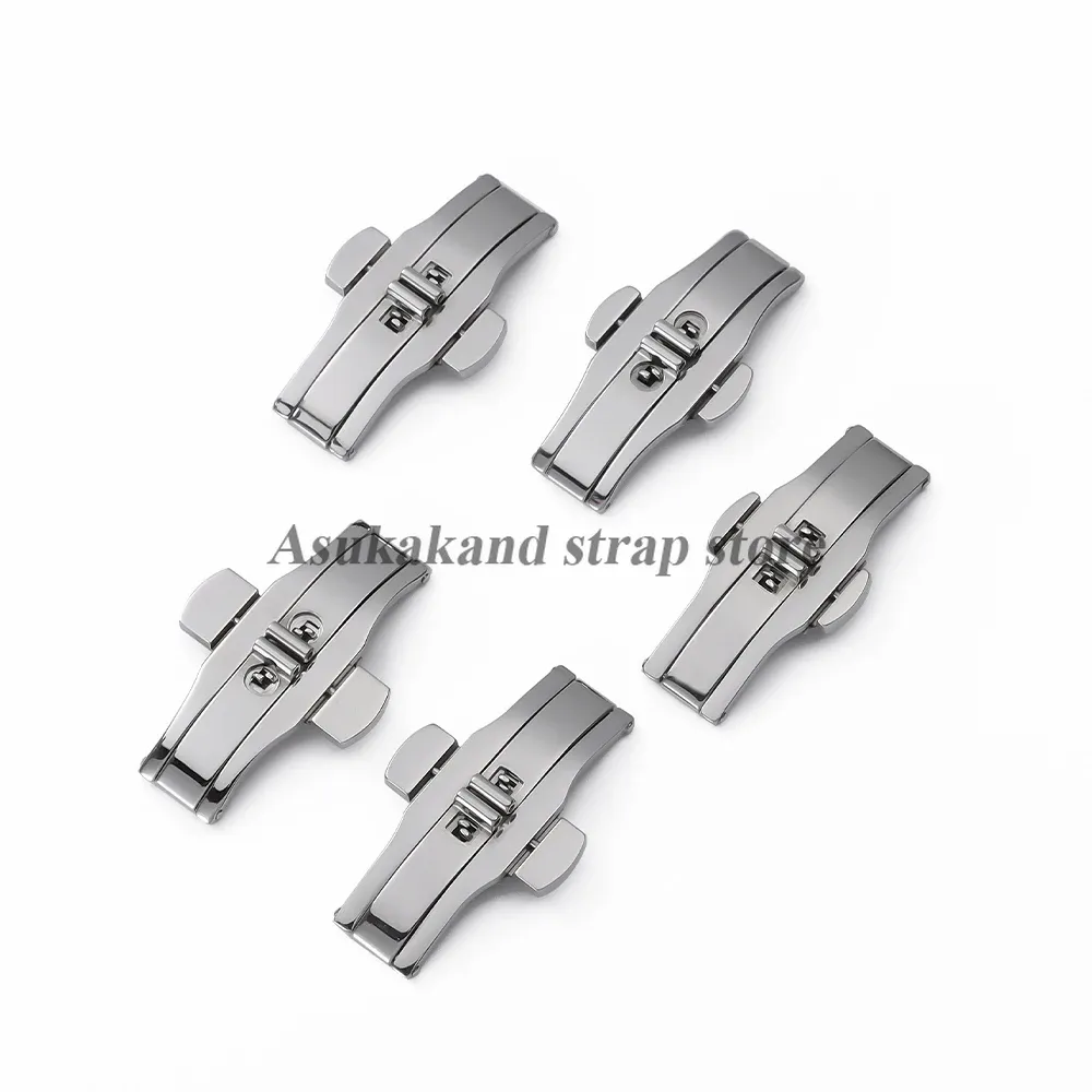 Boucle de montre papillon acier 4 à 6 mm double clic