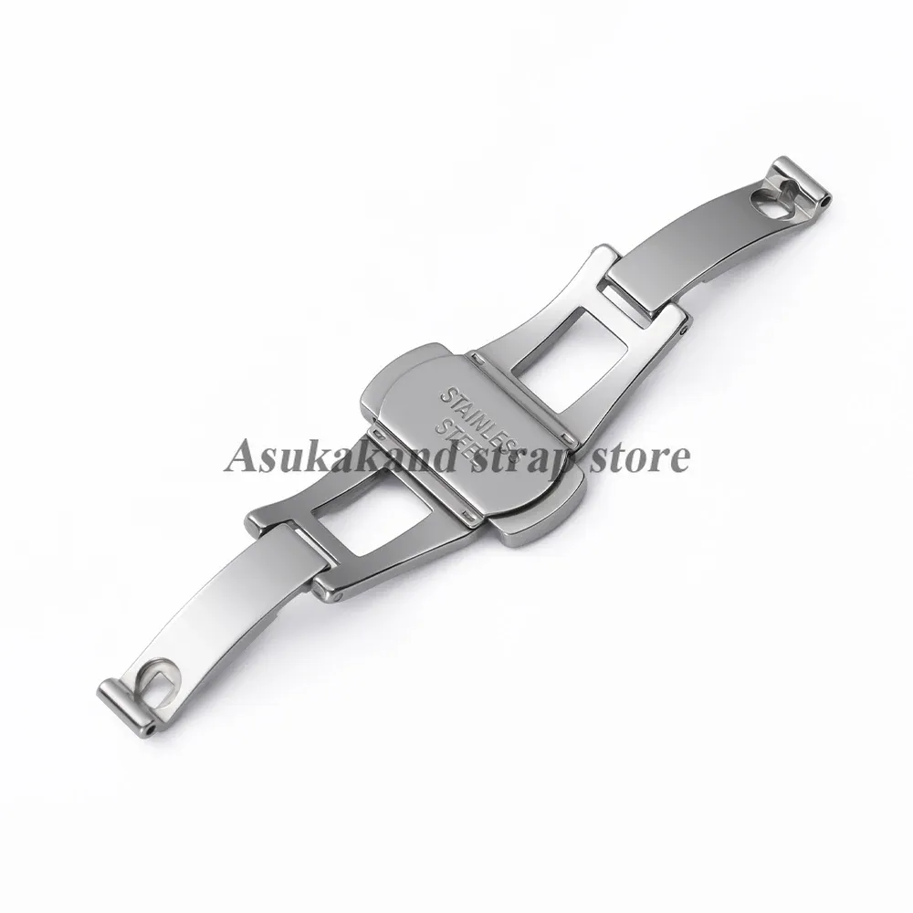 Boucle de montre papillon acier 4 à 6 mm double clic