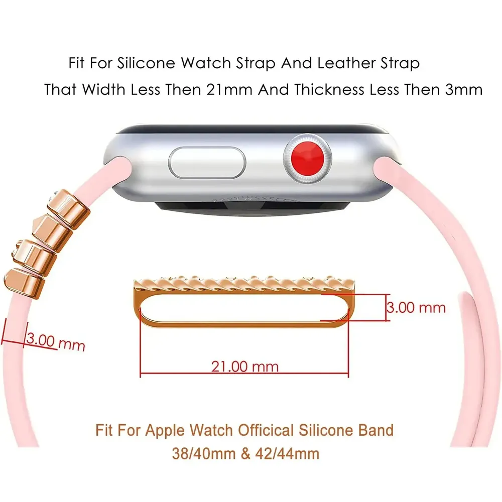 Boucle décorative de bracelet de montre fantaisie