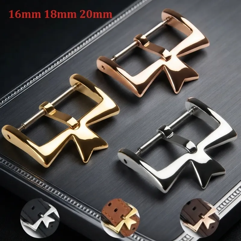 Boucle montre acier inoxydable 16 à 20 mm