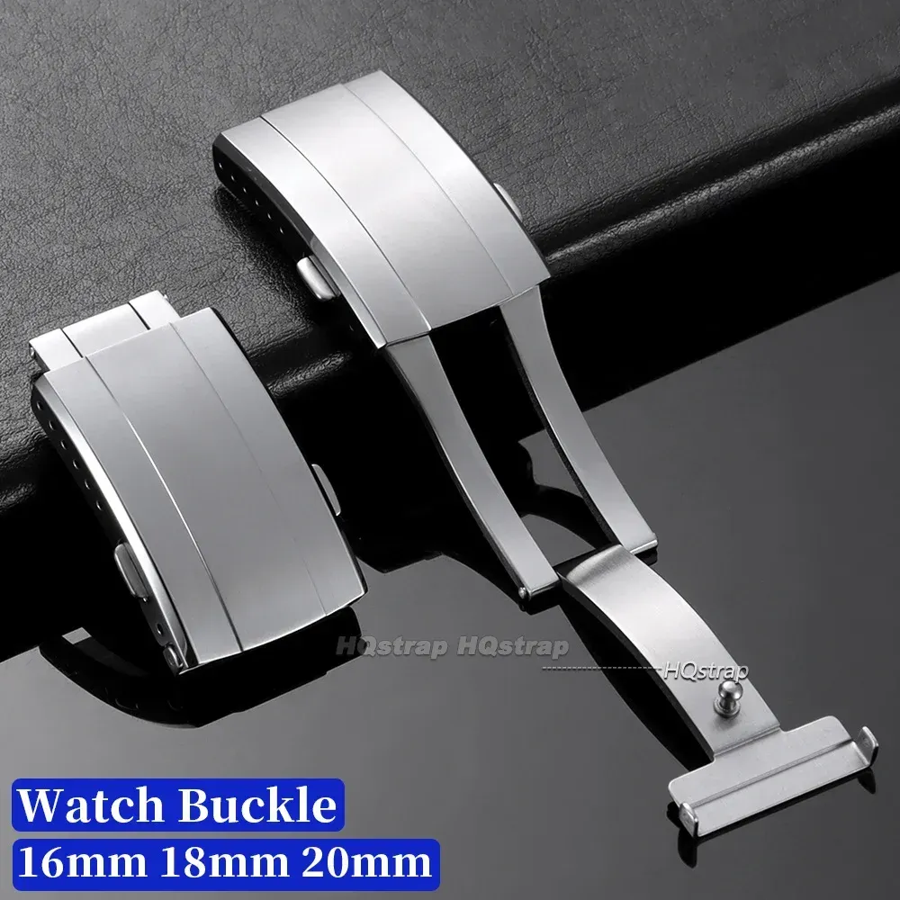 Boucle montre acier inoxydable 16 à 20 mm