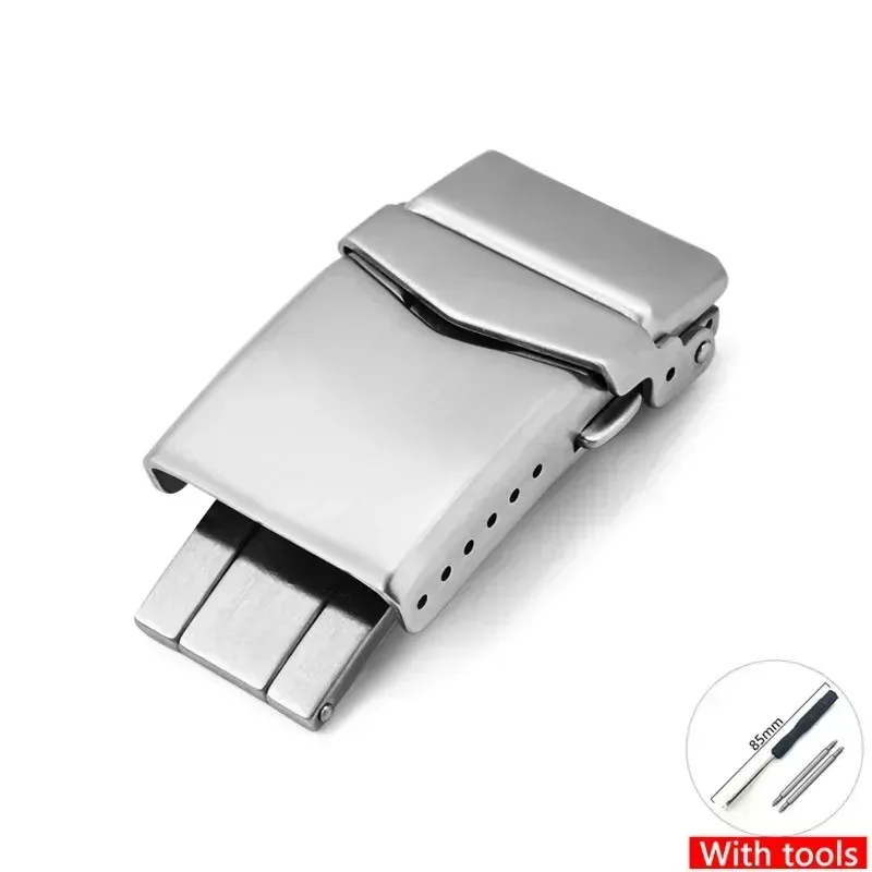 Boucle montre acier inoxydable 16 à 22 mm