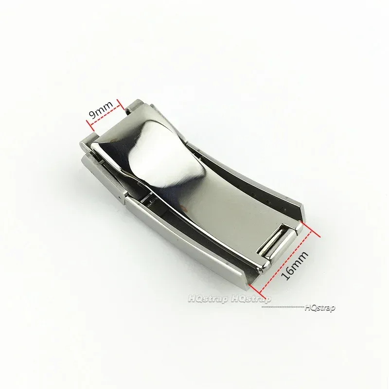 Boucle montre pliante double sécurité 9 et 16 mm