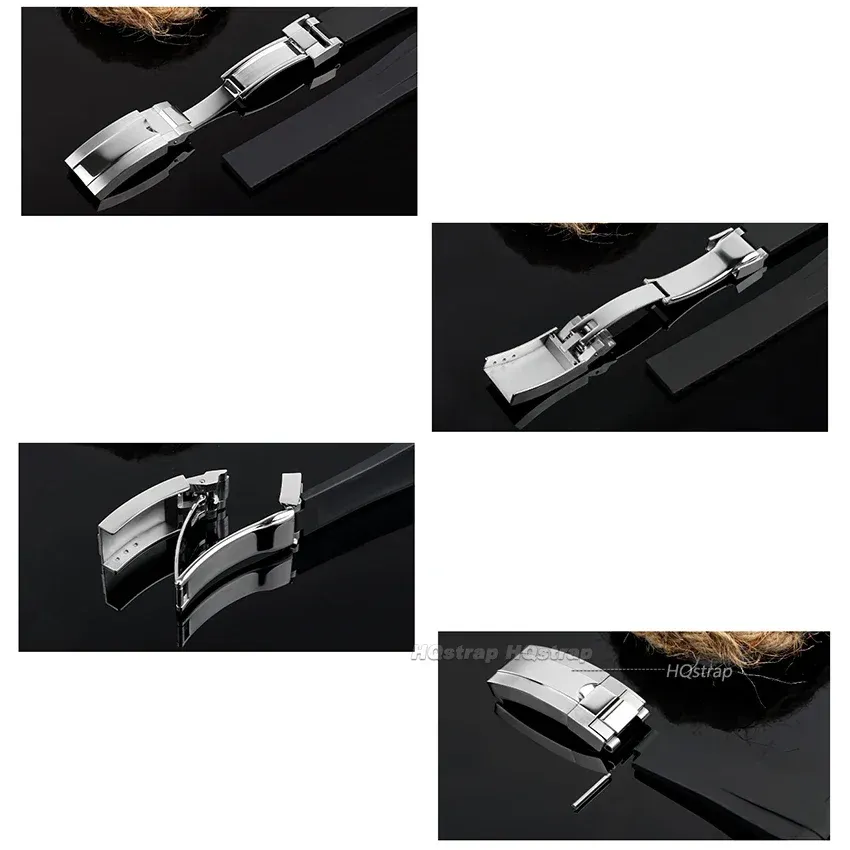 Boucle montre pliante double sécurité 9 et 16 mm