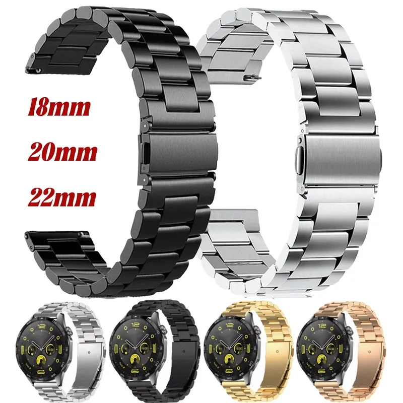 Bracelet acier 18 à 22 mm pour Samsung Galaxy Watch 7