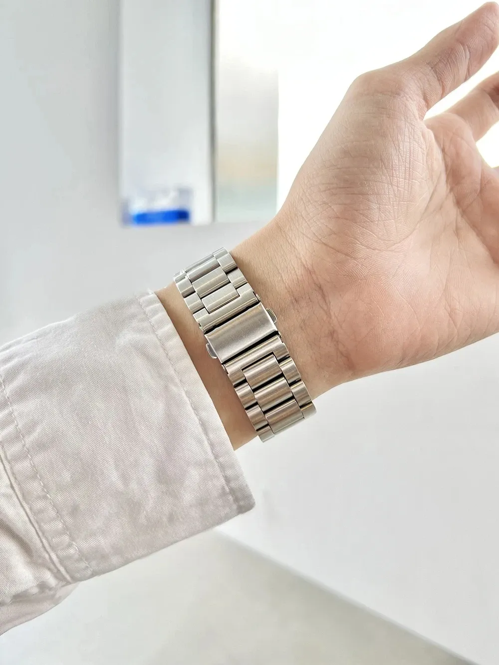 Bracelet acier 18 à 22 mm pour Samsung Galaxy Watch 7