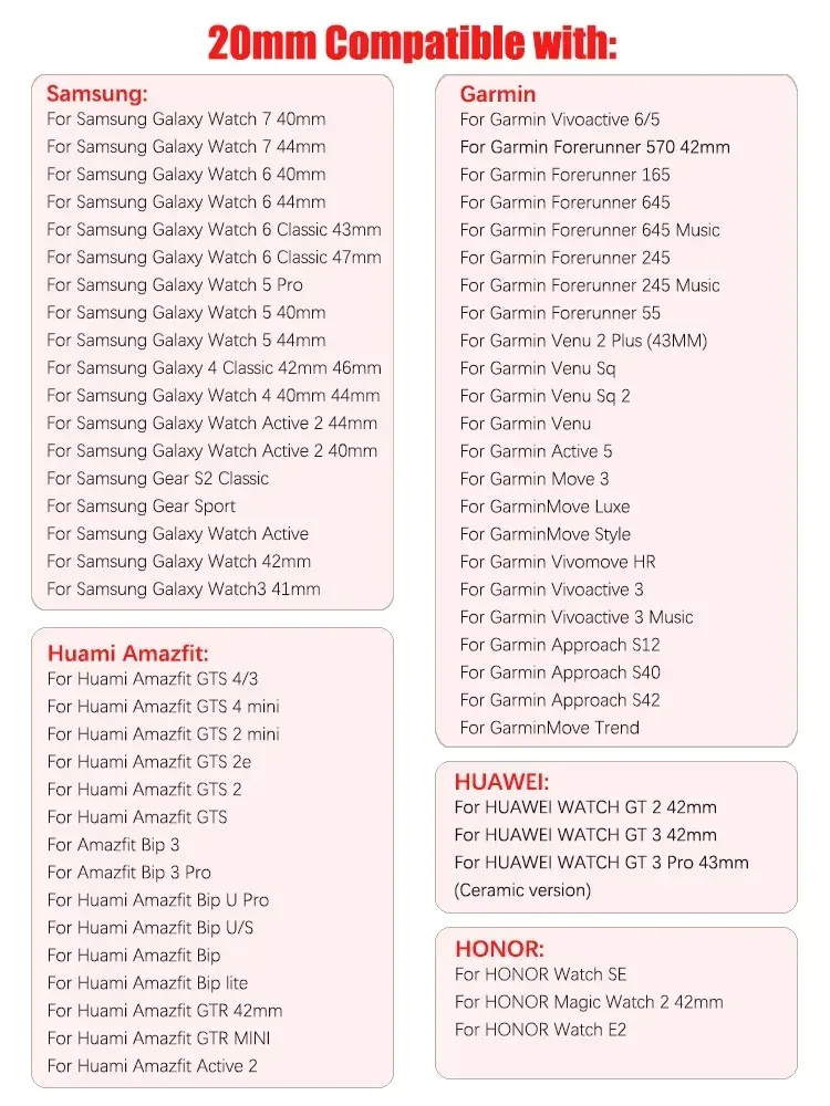 Bracelet acier 18 à 22 mm pour Samsung Galaxy Watch 7