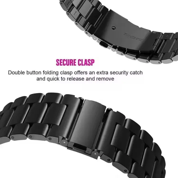 Bracelet acier 18 à 22 mm pour Samsung Galaxy Watch 7