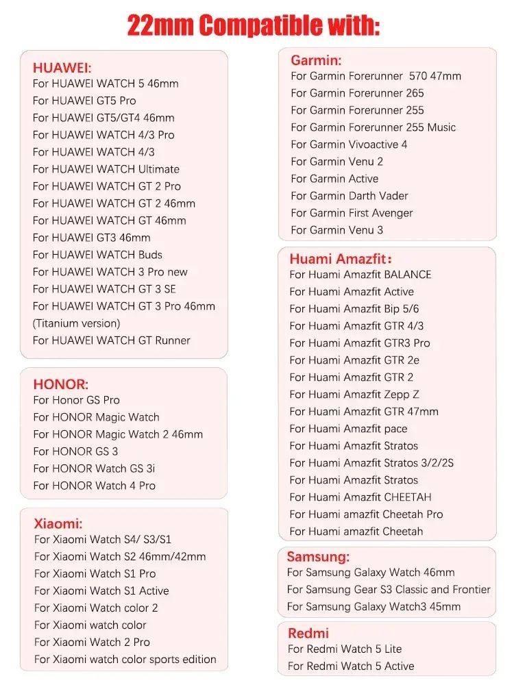 Bracelet acier 18 à 22 mm pour Samsung Galaxy Watch 7