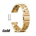 Bracelet acier 18 à 22 mm pour Samsung Galaxy Watch 7 – Couleur GOLD