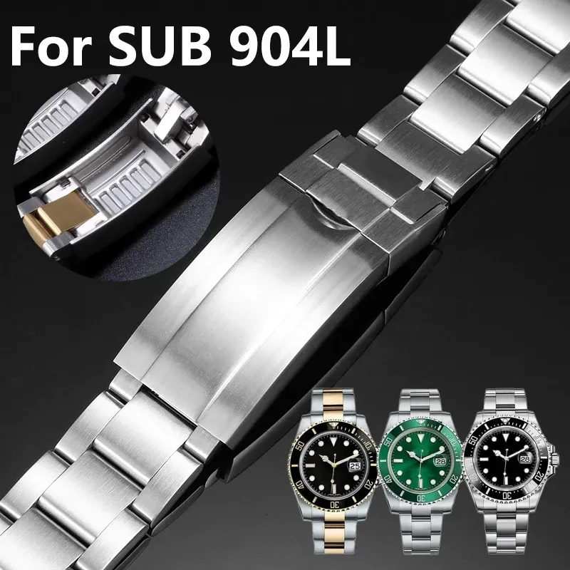 Bracelet acier 20 à 21 mm pour Rolex Submariner